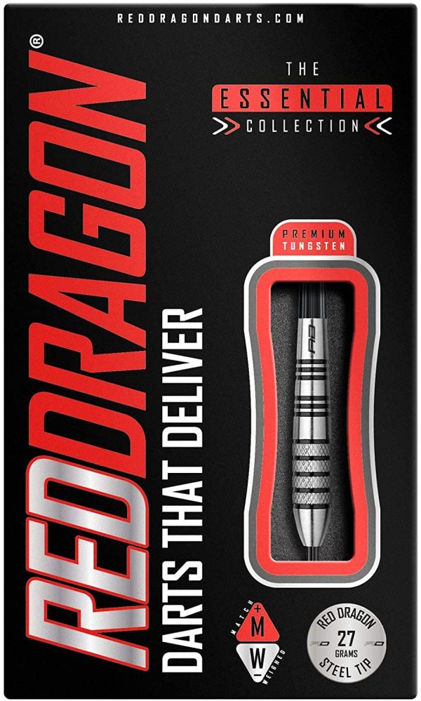 RED DRAGON Sidewinder 25, 27 or 30 Gram Tungsten Darts Set with Flights and Stems