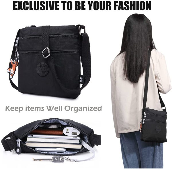 Foino Women Shoulder Bag Travel Cross Body Bag Casual Messenger Bag for Sport Fashion Satchel Girls Crossbody Side Pack - Image 2