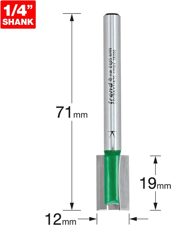 C019AX1/4TC Craft Pro 1/4-in Shank Tungsten Carbide Straight Router Cutter Bit - Image 5