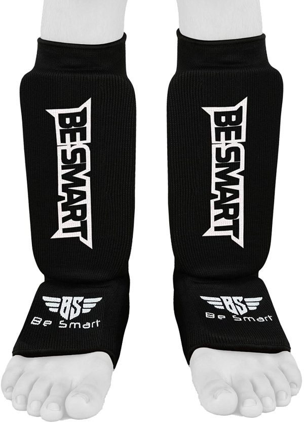 Kids Shin Instep Pads MMA Leg Foot Guards Muay Thai Kick Boxing Guard Protector