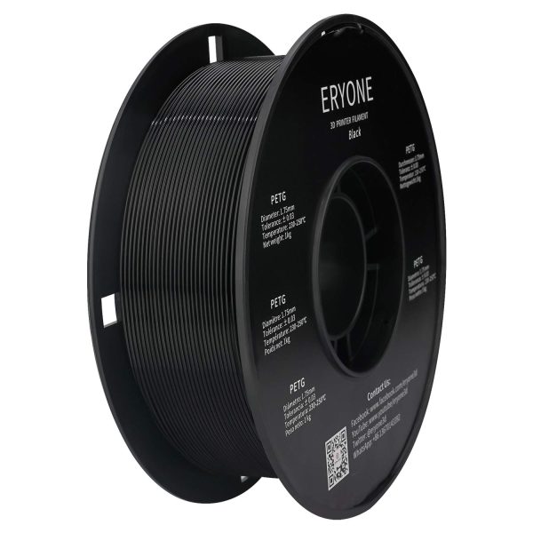 ERYONE PETG Filament, High Strength Filament PETG, 3D Printer Filament for 3D FDM Printing 1kg Black - Image 7