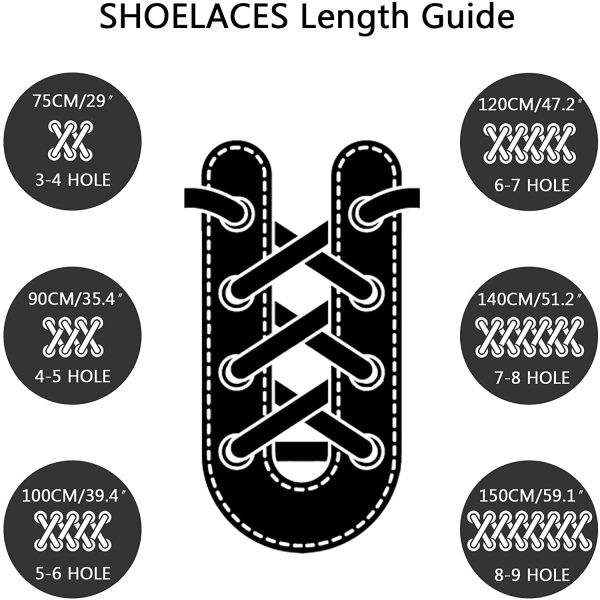 CCSOFTIME Round Work Boot Laces Heavy Duty,Strong Boots Laces for Walking Boots,Hiking Boots, Steel Toe CapBoots, Safety Boots, Hunting Boots,Thick Replacement Boot Shoelaces for Men Women Adults - Image 2