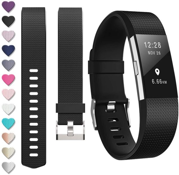 DigiHero For fitbit Charge 2 straps,Replacement strape for Fitbit charge 2 strap (1 Pack), Adjustable Sport Wristbands for Women/Men,Small/Large - Image 4