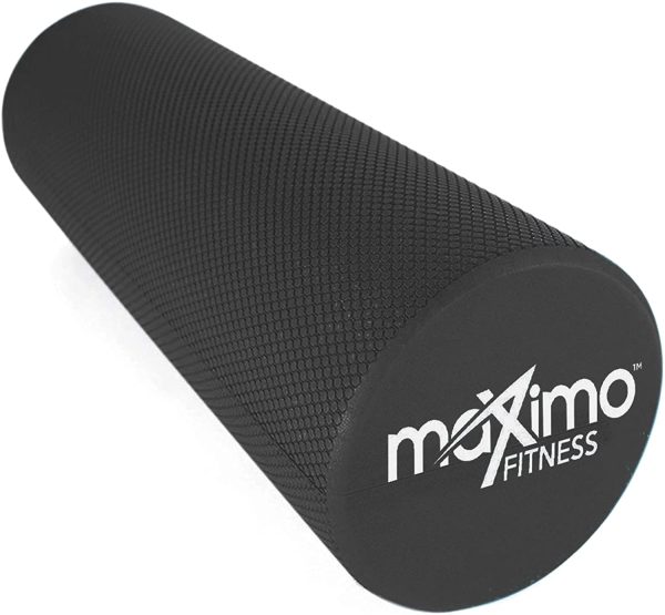 Maximo Fitness Foam Roller ?C Exercise Rollers for Trigger Point Self Massage & Muscle Tension Relief - 15cm x 45cm Massager for Back, Legs, Workouts, Gym, Pilates and Yoga ?C Black - Image 4