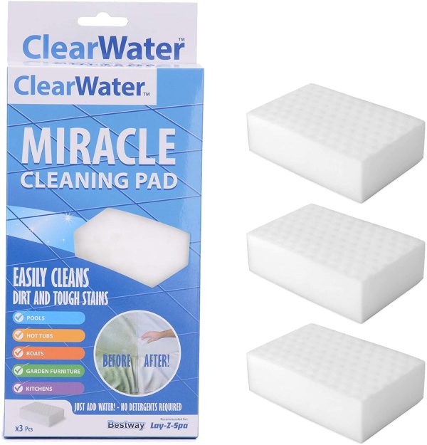 Clearwater CH0005 PH Plus Increaser for Swimming Pool and Spa Treatment & CH0025 Miracle Sponge Eraser Pad for Swimming Pool and Spa Treatment (Suitable for Lay-Z-Spa Products) - Image 3