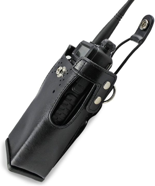 KEESIN PU Leather Walkie talkie Carrying Case Motorola Carrying Case Holder Holster 2-Way Radio Holster (Type E) - Image 3