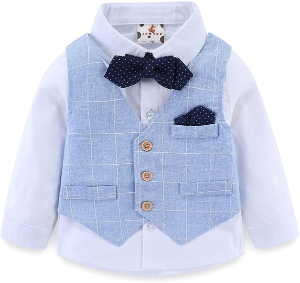 famuka Baby Boys Gentleman Suits Kids Tuxedo Clothing Set - Image 5