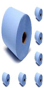 Blue rolls 2ply centre feed kitchen paper towel cleaning rolls