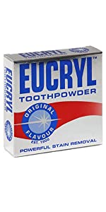 Eucryl; Toothpowder; Tooth whitener; Teeth whitener; Teeth whitening powder