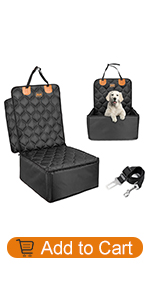 JOEJOY Dog Car Seat Dog Booster Car Seats 2 in 1 Puppy Car Sea