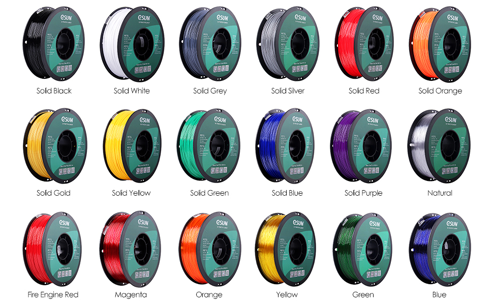 eSUN PETG Filament 1.75mm 3D Printer Filament PETG 1KG Spool 3D Printing Filament