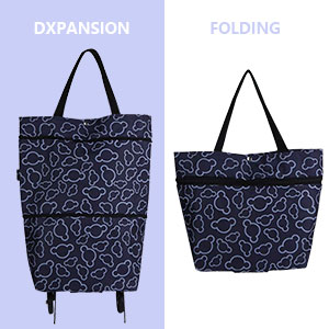 Folding Shopping Bag with Wheels 