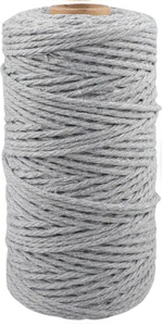 Grey Macrame Cotton Rope Cord 3MM