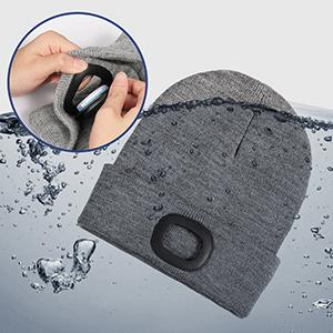 easily detachable led unit, beanie washable