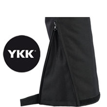 ykk zip waterproof black sealed leg zipper