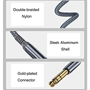 1/4 Inch TRS Instrument Cable