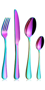 rainbow cutlery