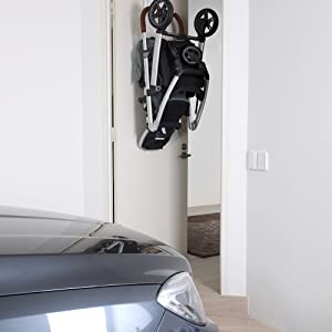 stroller garage hooks