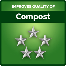 Improves quality of both home-made and shop bought compost