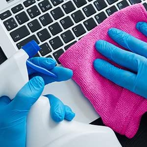 Laptop Cleaning by Zolt Microfibre Cloth