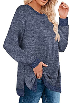 oversized long sleeve top