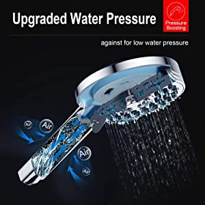 shower head for low pressure