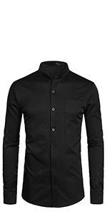 granded collar shirt