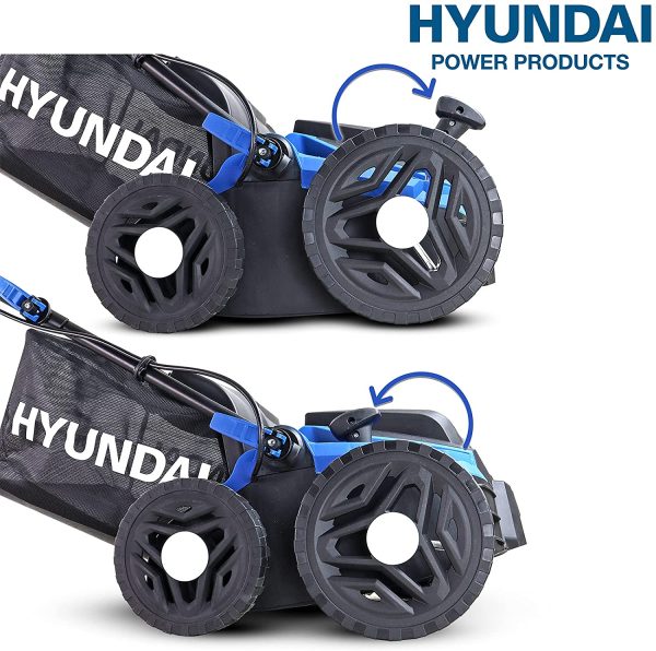 Hyundai 2 in 1 Lawn Scarifier, 1500W Electric Lawn Aerator with 5 Heights,36cm Working Width, 45L Bag, 10m Cable & 3 Year Warranty - Image 3