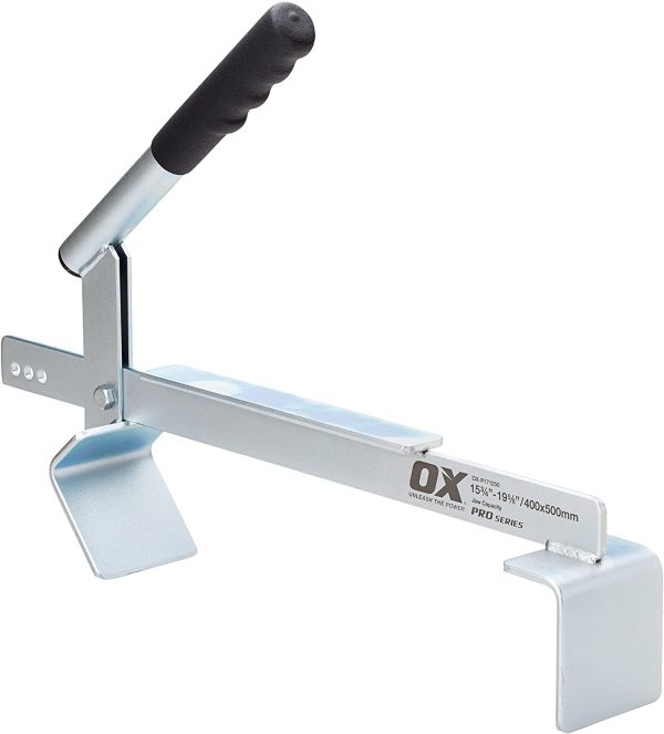 OX OX-P171250, Pro Brick Carrier - Brick Lifting Tong with Comfortable Grip - Heavy Duty Paver Carrier Tool, Silver