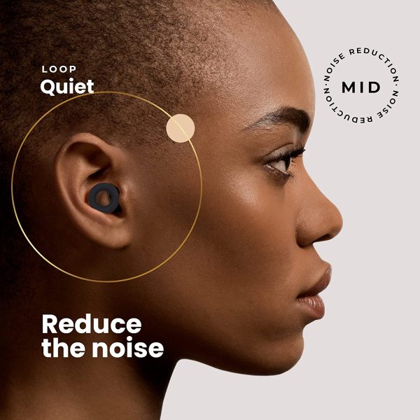 Loop Quiet - Earplugs for Sleeping ?C Super Soft, Reusable Hearing Protection in Flexible Silicone for Noise Reduction & Flights - 8 Ear Tips in XS/S/M/L - 27dB Noise Cancelling - Black - Image 4