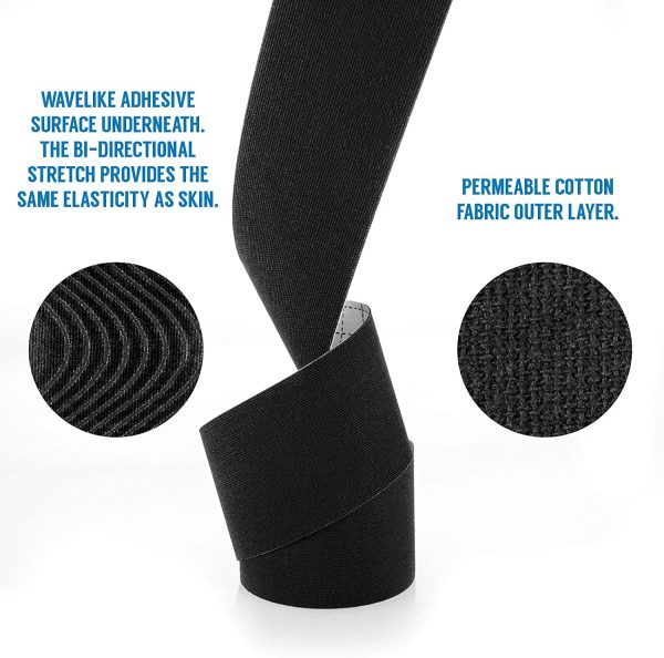 Proworks Kinesiology Tape | 5m Roll of Elastic Muscle Support Tape for Exercise, Sports & Injury Recovery - Image 3