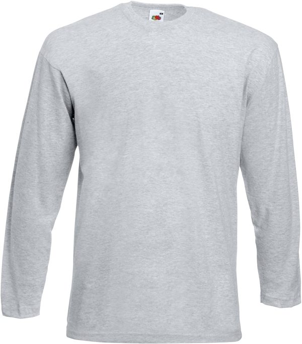 Fruit Of The Loom Men's Valueweight Long Sleeve Tee - Image 6