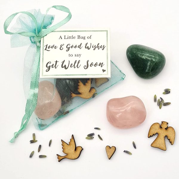 Get Well Soon Gemstone Bag of Good Wishes, a unique get well soon token to show you care - Image 5