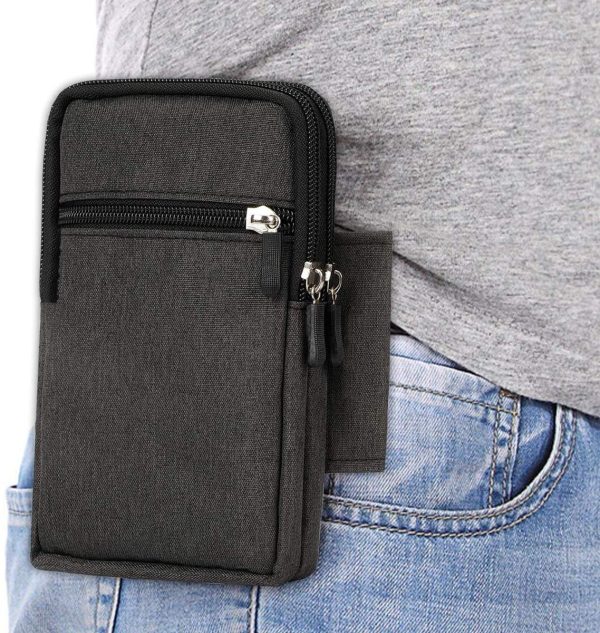 Cell Phone Bag for Mobile Phone Belt Pouch Holster Cover Case with Belt Loop for Smart Phones to 6.3 inch iPhone x / 7s Plus/iPhone 6 / S6 - Image 6