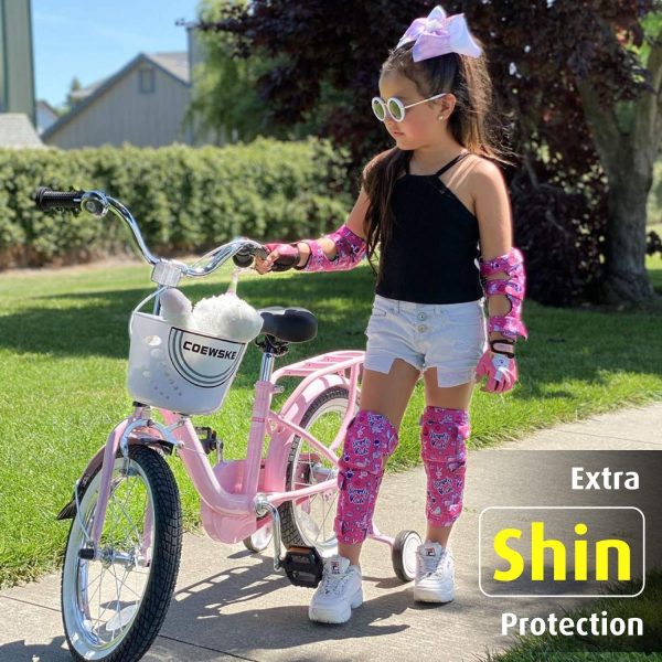 Innovative Soft Knee Pads and Elbow Pads for Children | Kids Knee and Elbow Pads w/Bike Gloves and Mesh Bag | Comfortable & CSPC Certified Kids Knee Pads | Bike Roller-Skate Skateboard Boys Girls - Image 5