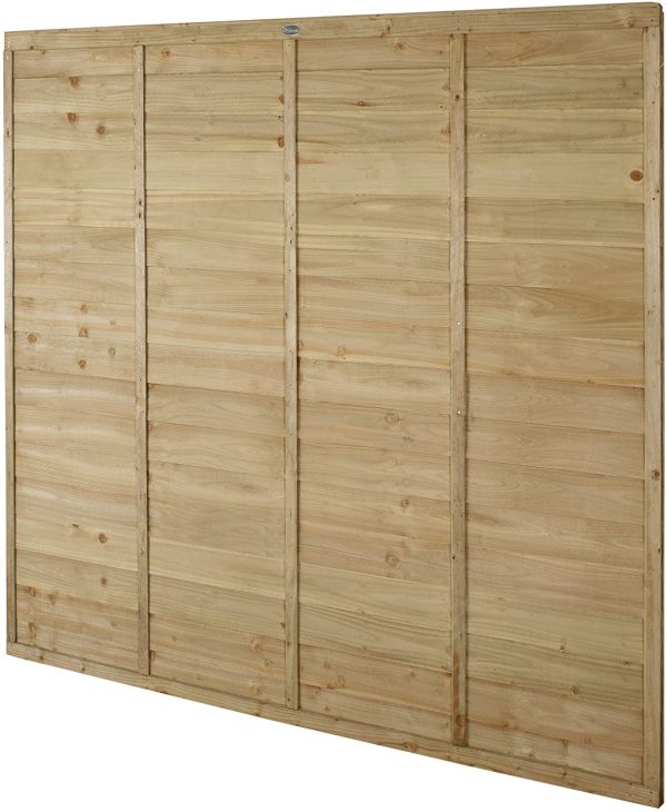 Forest Garden Pressure Treated Superlap Fence Panel 1.83M High (6x6) - Pack of 3 - Image 3