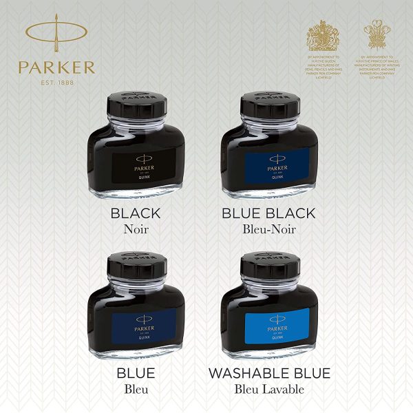 Parker Quink Ink Bottle, Black, 57 ml