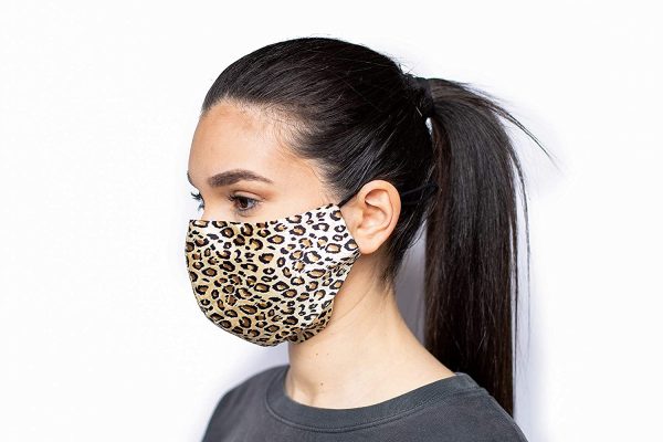 HABAC STUDIO - 100% Mulberry Silk Face Mask, Face Masks Washable UK, Reusable Face Mask, Mens Face Mask, Silk Mask, Masks for Women, Silk Face Covering, Face Masks, Nose Wire, Leopard Print - Image 6