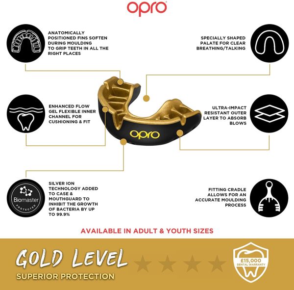 OPRO Gold Level Custom Fit Mouthguard