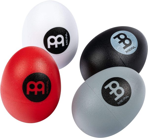 Meinl SH12-M-BK Studiomix Shaker, Black, Medium & ESSET Egg-Shaker Assortment Four Sounds, 4 Pieces - Image 7