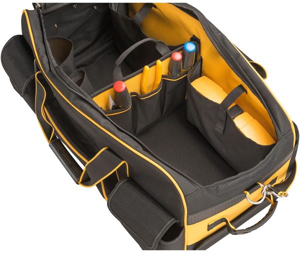 Dewalt DWST1-79210 Duffel Trolley Bag with Wheels, Yellow/Black, Large 26-Inch - Image 3