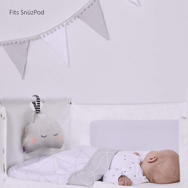 Sn??zCloud Baby Sleep Aid with 4 Soothing Sounds and 2 Gentle Light Options ?C Soft Plush Feel ?C Portable & Stylish - Image 3