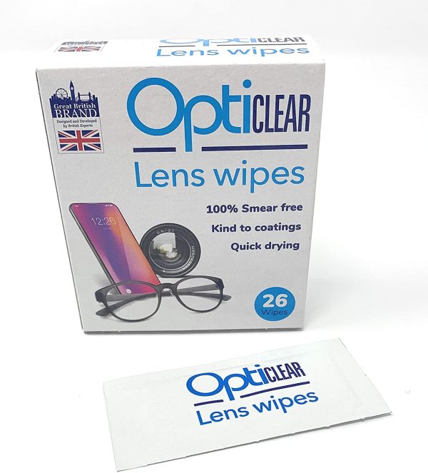 Opticlear Lens Wipes (Pack of 6, Total 156 Wipes) - Image 7