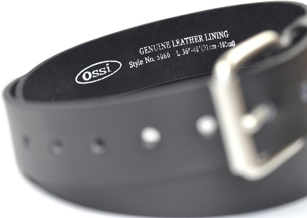 Ossi Mens 38mm Smart Casual Jeans Black Belt Size 28" - 60" (Small - 5XL)