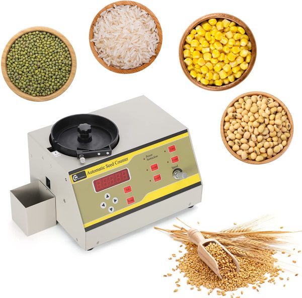 CGOLDENWALL Automatic Seed Counter Microcomputer Counting Machine- Adjustable Drop Hole Size- LED Display for Rice Corn Wheat Soybean Vegetable Seeds etc. 1000pcs/3min Counting Speed 220V - Image 4