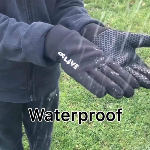 OGLOVE Waterproof Thermal Sports Gloves for Kids, Touchscreen Sensitive Field Gloves with Palm Grip for Football, Rugby, Mountain Biking, Cycling, Running, Netball, Hockey and More - Image 3