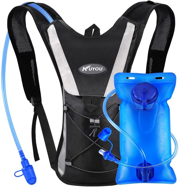 Kuyou Professional Hydration Backpack, Water Bag Backpack with 2L Hydration Pack Water Bladder Perfect for Hiking Backpack Cycling Rucksack Climbing Camping Running Bags - Image 6