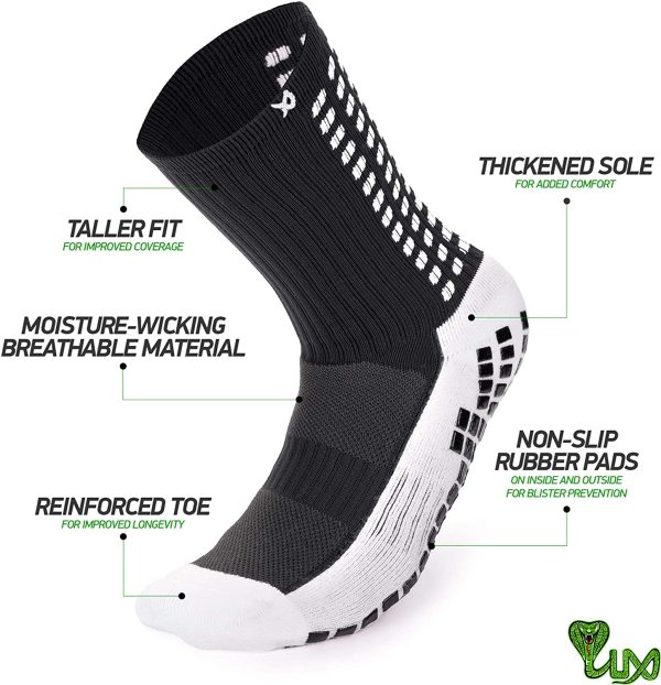 LUX Anti Slip Football Socks,Non Slip Football/Basketball/Hockey Sports Grip Socks?? - Image 2