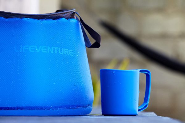 Lifeventure Ellipse Plastic Mug For Camping, Travel & Outdoor - Blue - Image 3