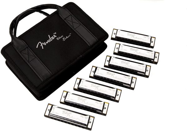 Fender 990701049 Blues Deluxe Harmonicas 7-Pack - With Case, 9.0 cm*29.0 cm*19.0 cm - Image 2